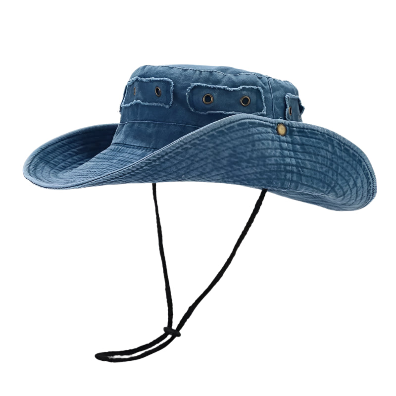 Chapeau de Sport Rétro Délavé bleu
