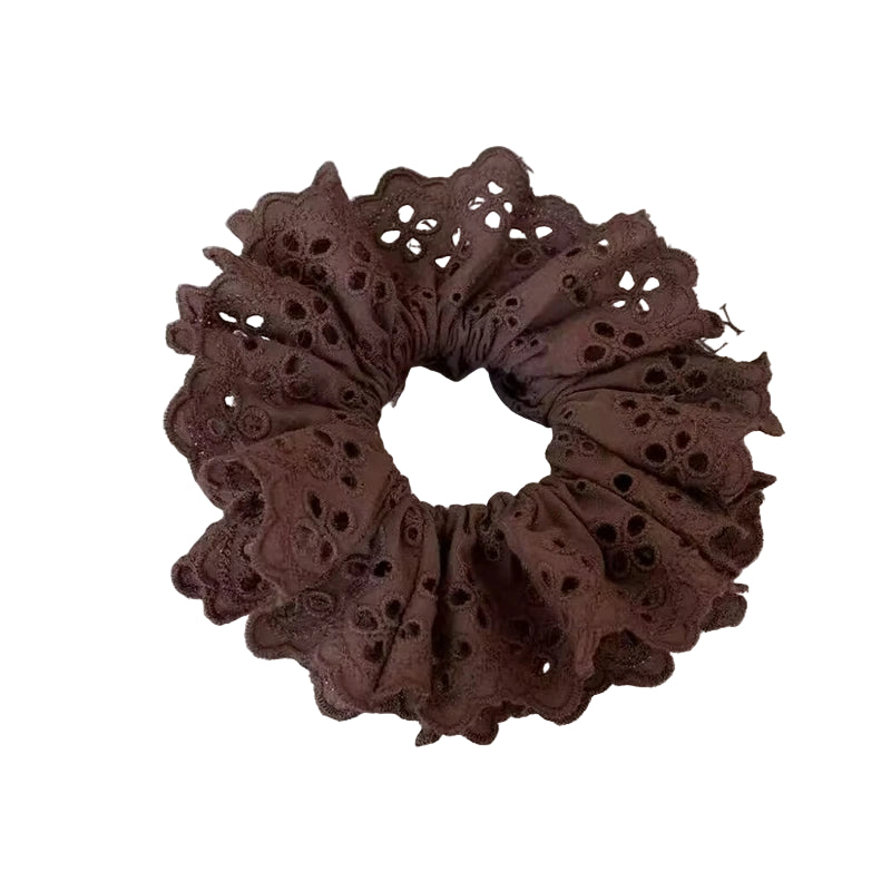Chouchou Rétro Minimaliste Marron