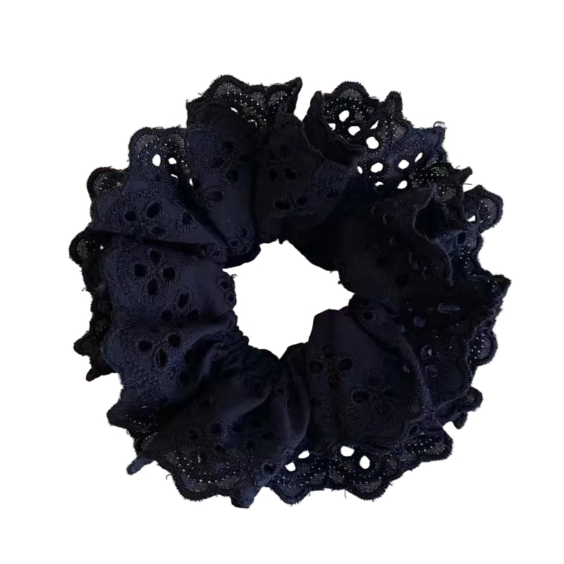 Chouchou Rétro Minimaliste Noir