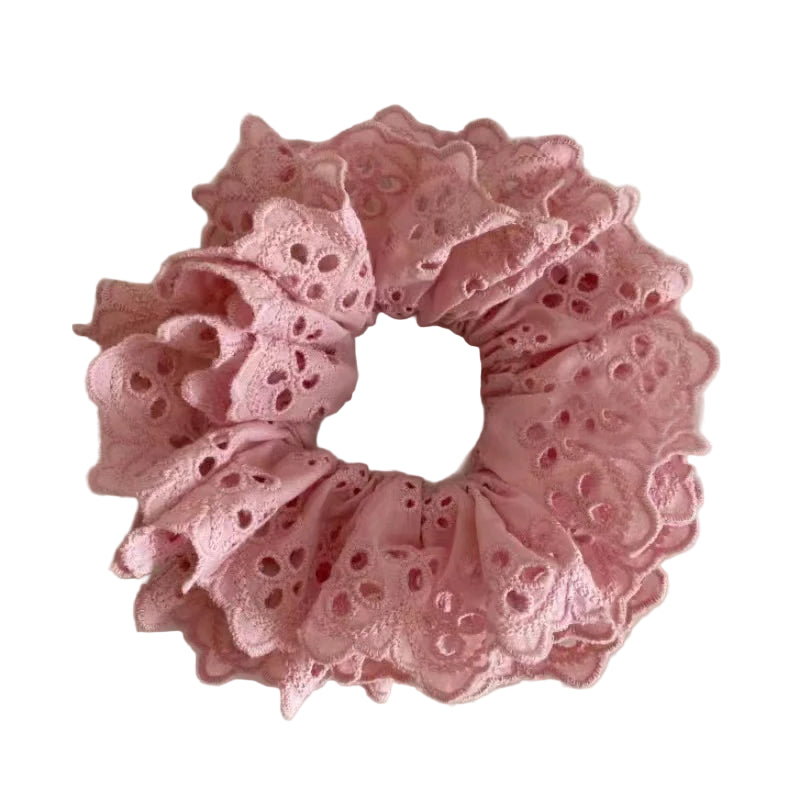 Chouchou Rétro Minimaliste Rose