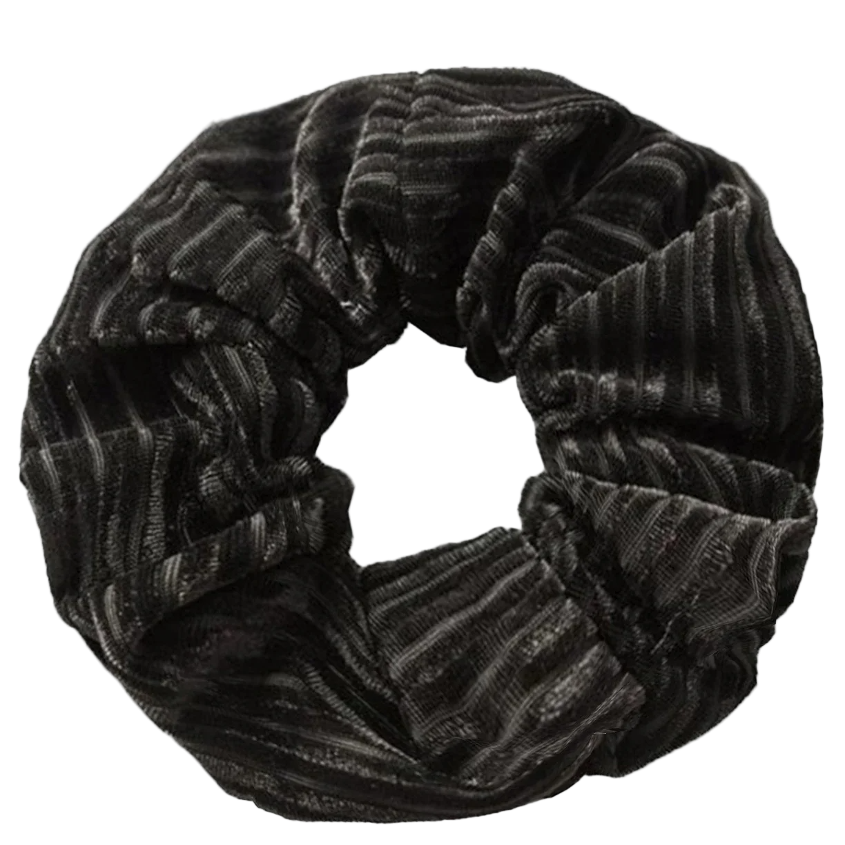Chouchou en Velours Stylé Noir