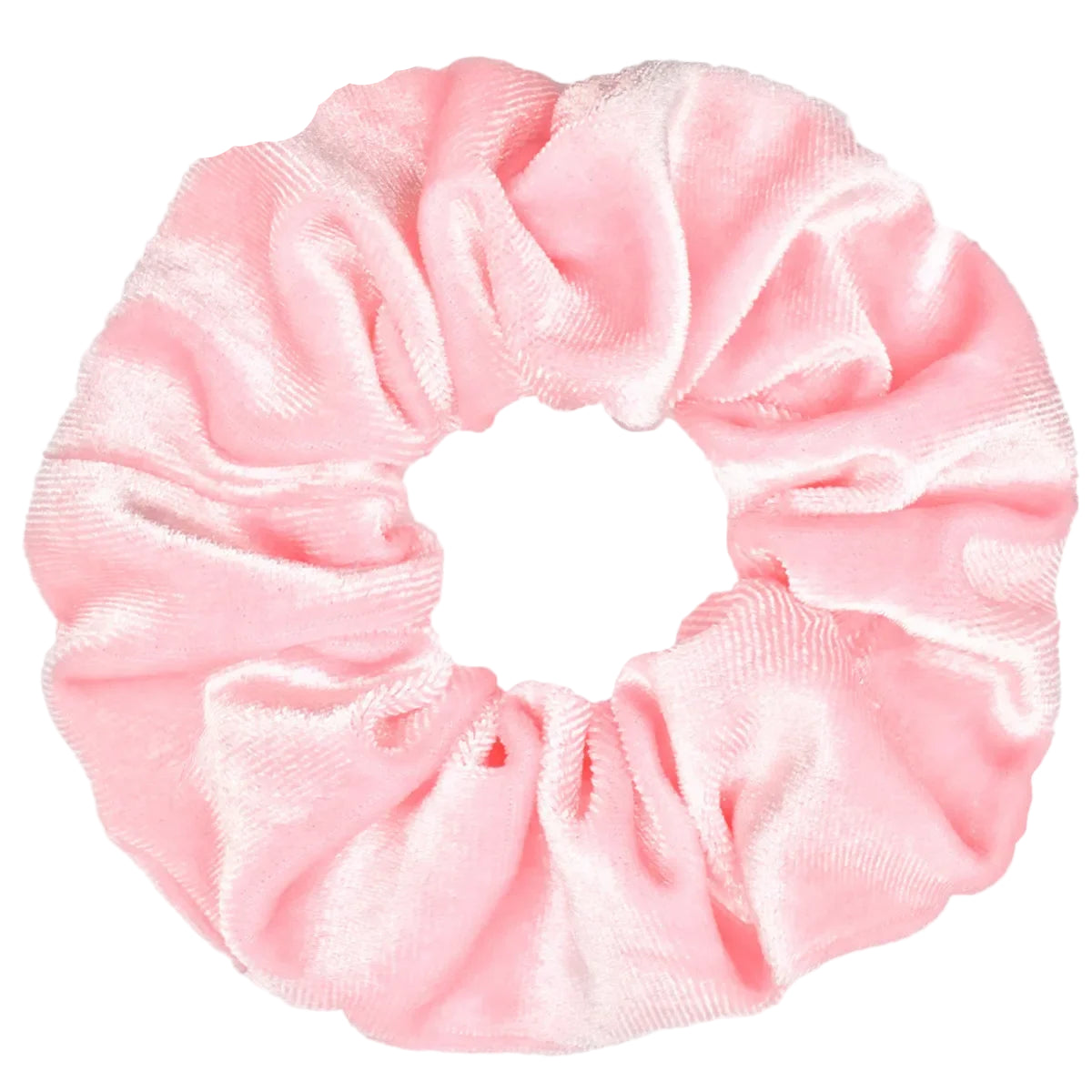 Chouchou en Velours Épuré Rose