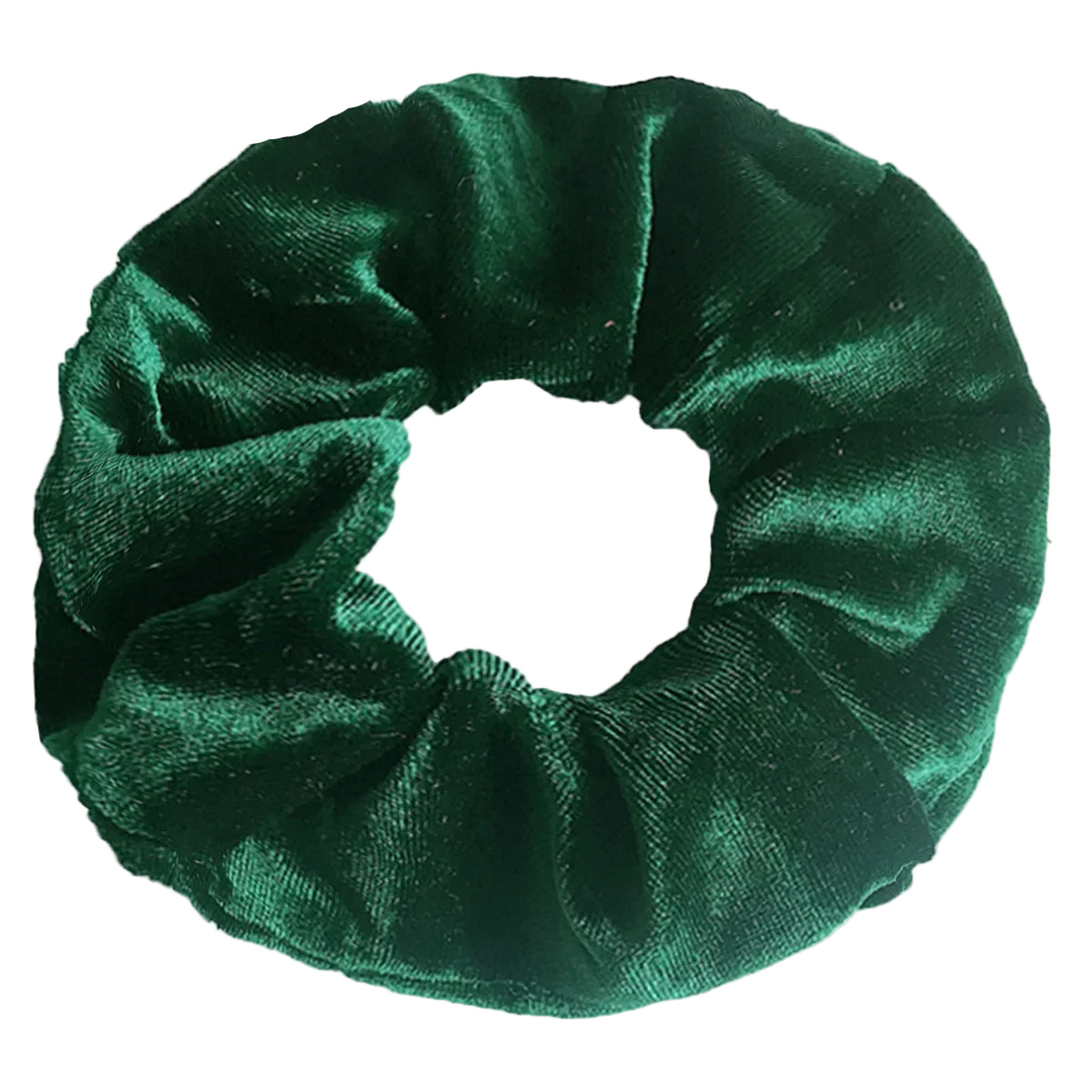 Chouchou en Velours Épuré Vert