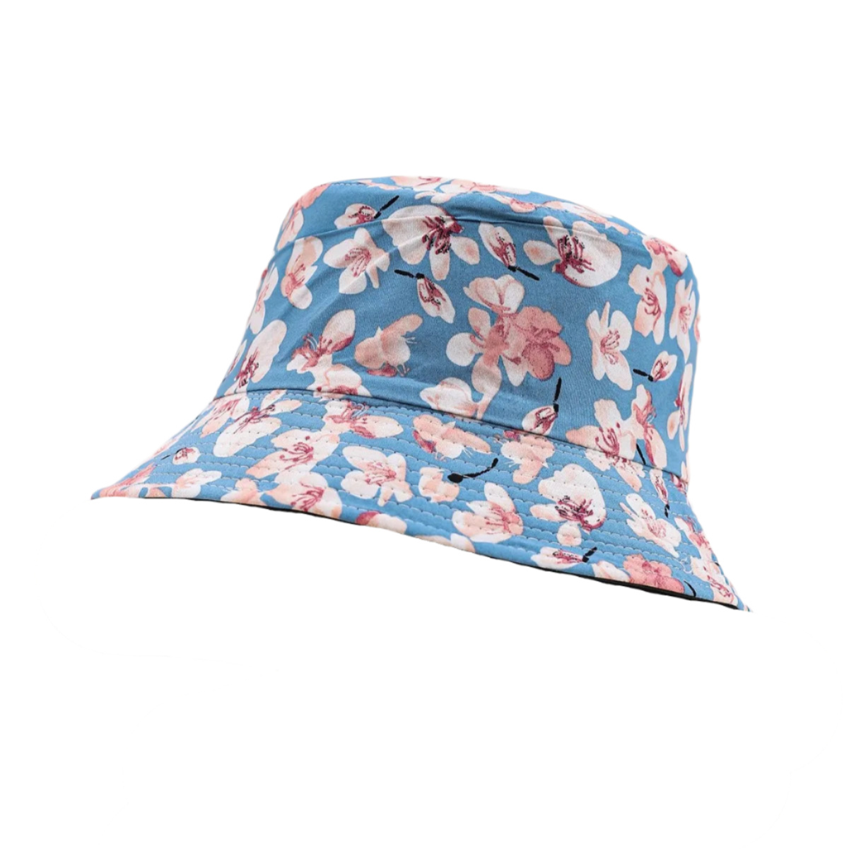 Bob à Motif Floral Bleu