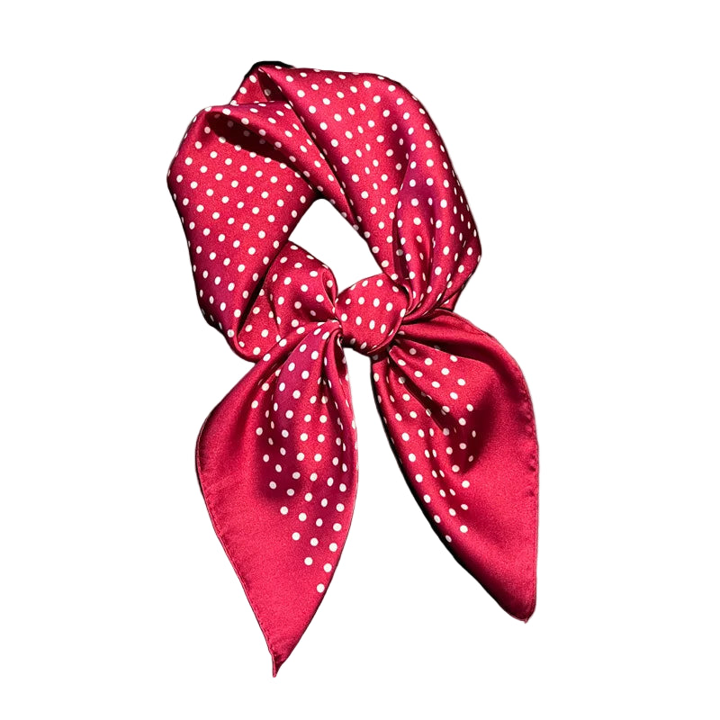 Foulard Carré Femme à Pois