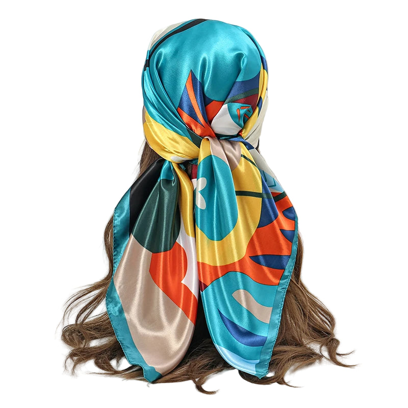 Foulard à Cheveux Coloré Bleu Ciel