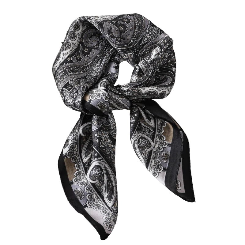 Foulard Femme Classique Raffiné Noir
