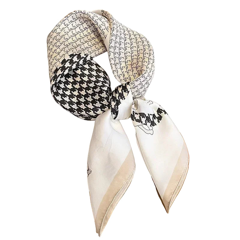 Foulard Femme Pied de Poule