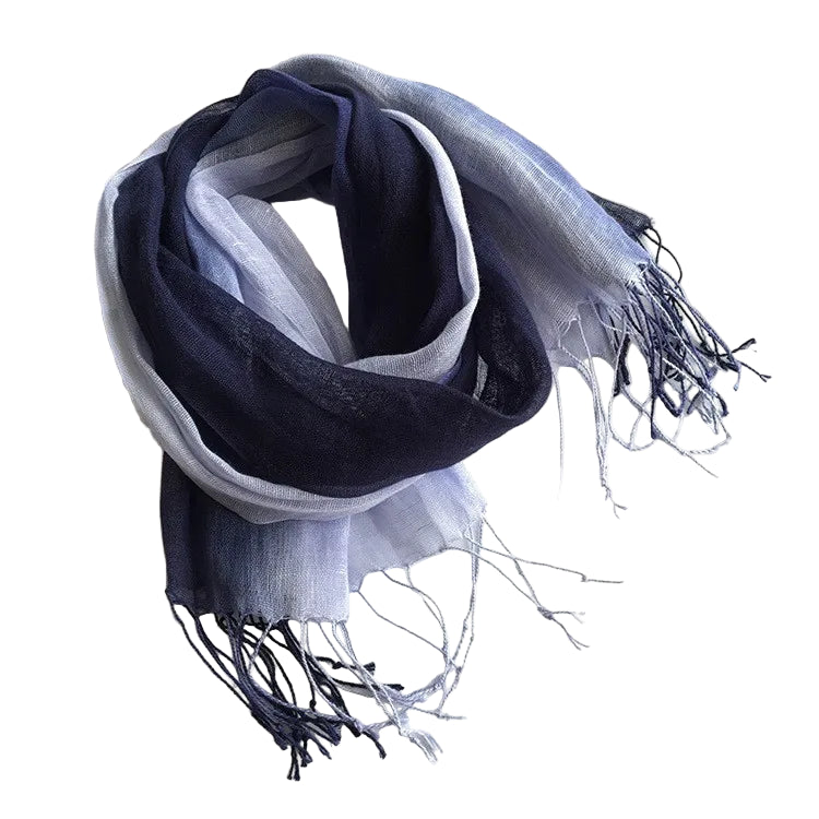 Foulard Femme en Lin Noir