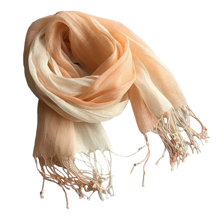Foulard Femme en Lin Orange