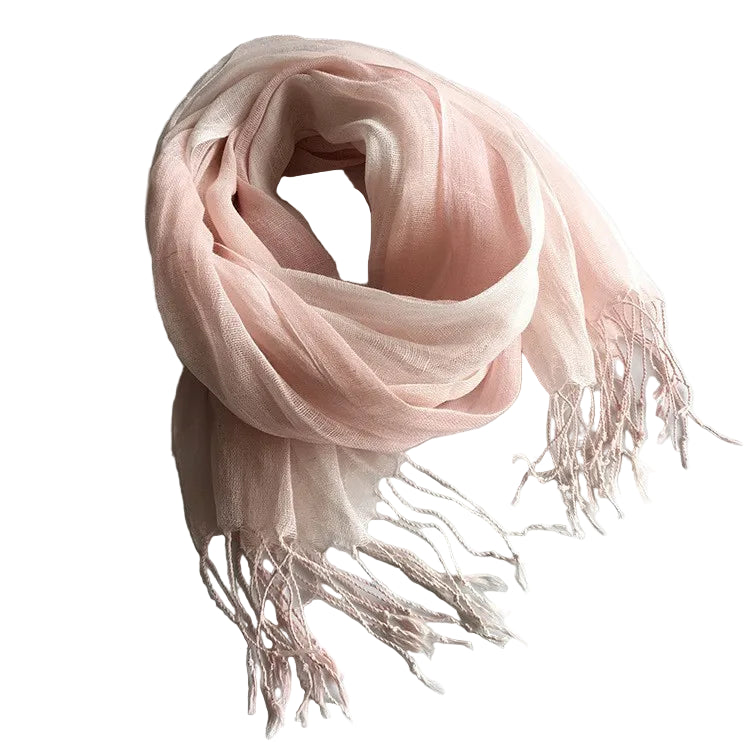 Foulard Femme en Lin Rose