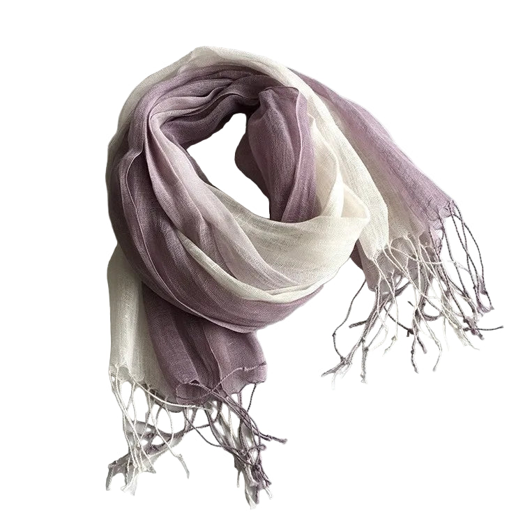 Foulard Femme en Lin Violet