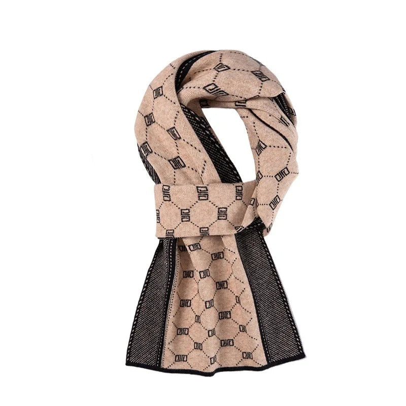 Foulard Homme Design Beige