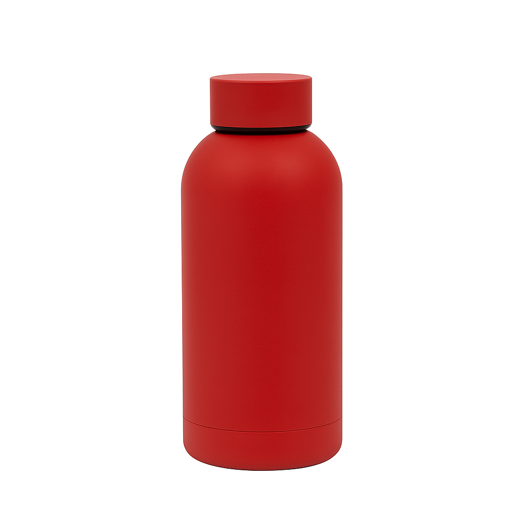 Gourde Isotherme Minimaliste Rouge