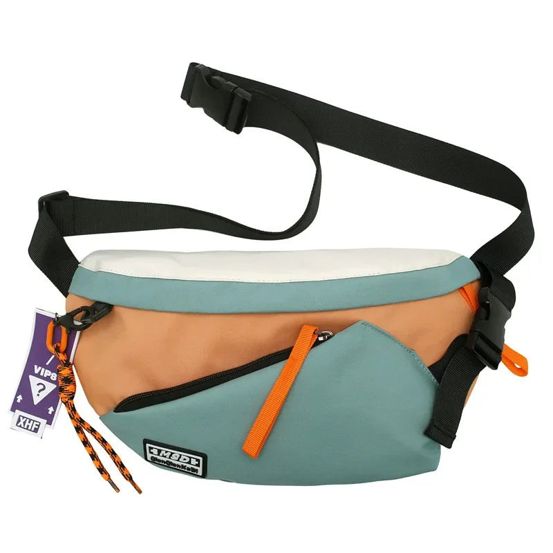 Grand Sac Banane Streetwear Bleu
