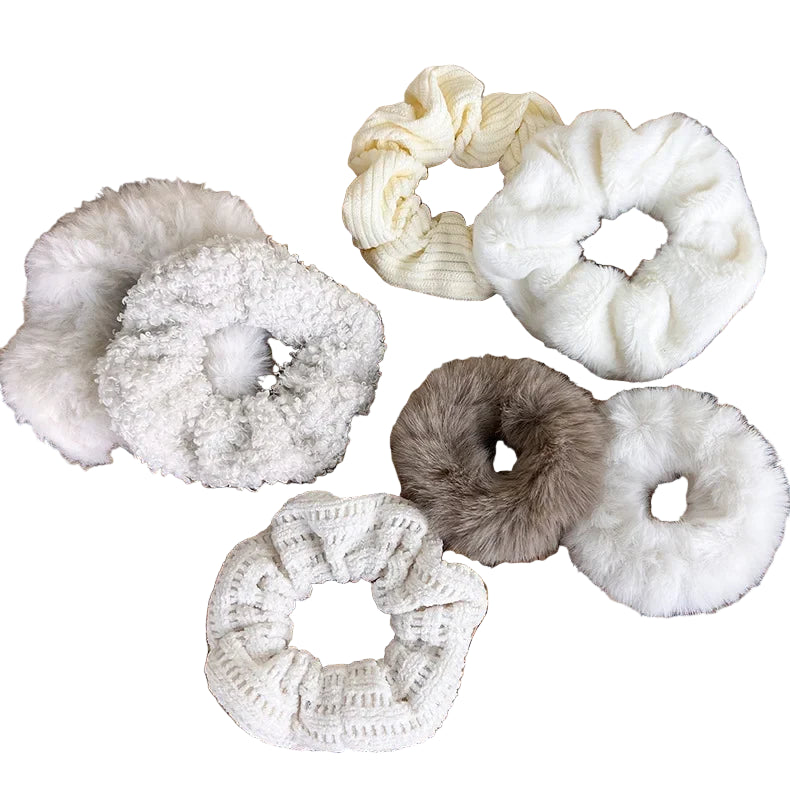 Lot de Chouchou Douillets Beige