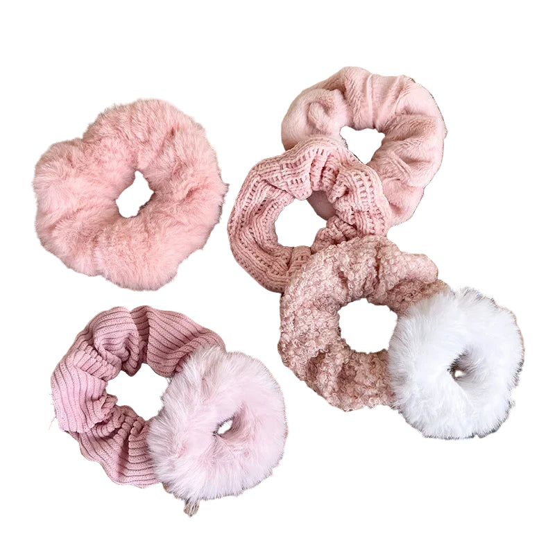 Lot de Chouchou Douillets Rose