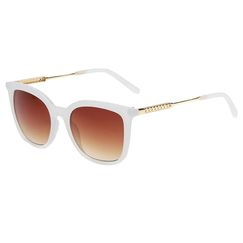 Lunettes de Soleil Femme Carré Blanc