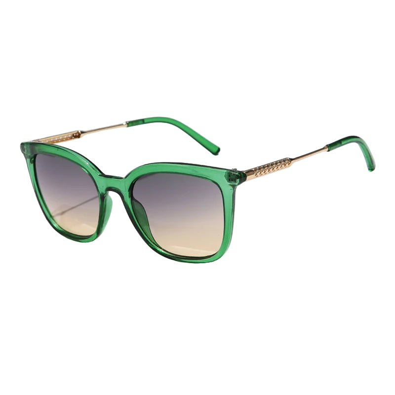 Lunettes de Soleil Femme Carré Vert