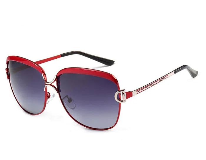 Lunettes de Soleil Femme Design Rouge