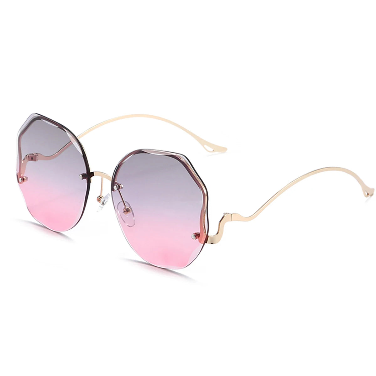 Lunettes de Soleil Irrégulières Originales Gris