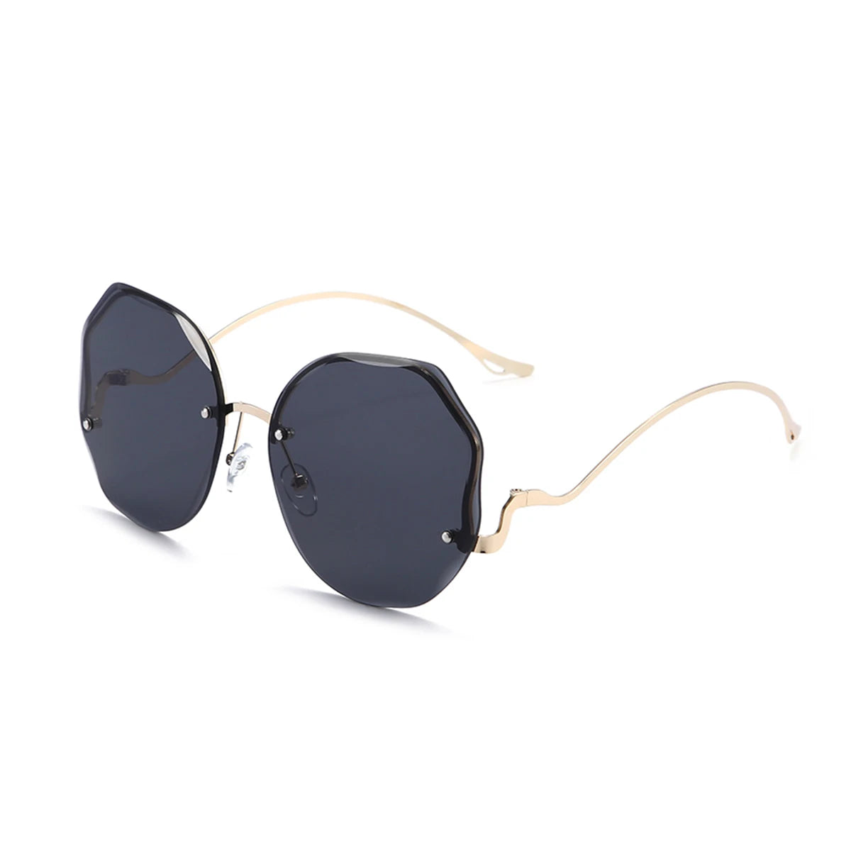 Lunettes de Soleil Irrégulières Originales Noir