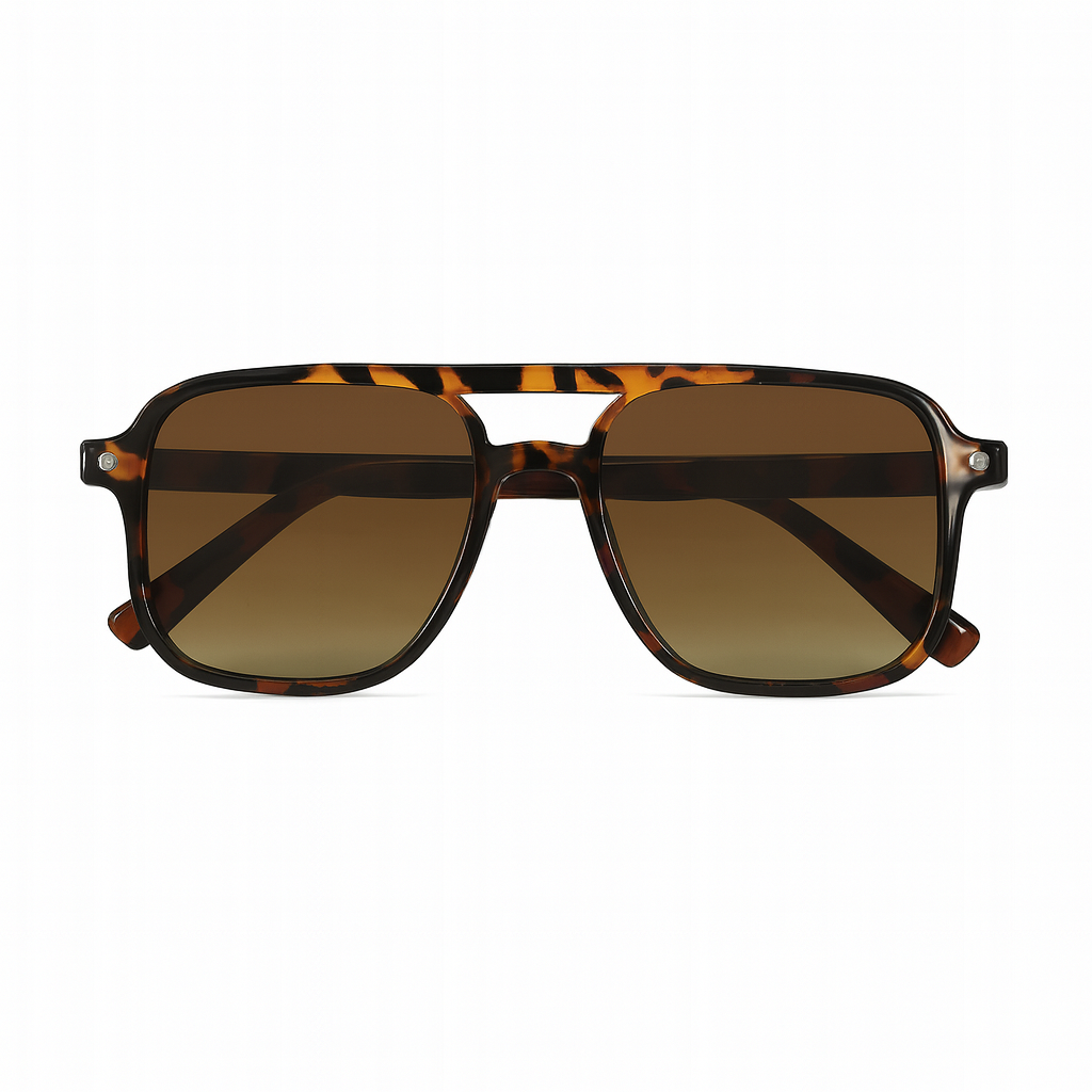 Lunettes de Soleil Marron Léopard