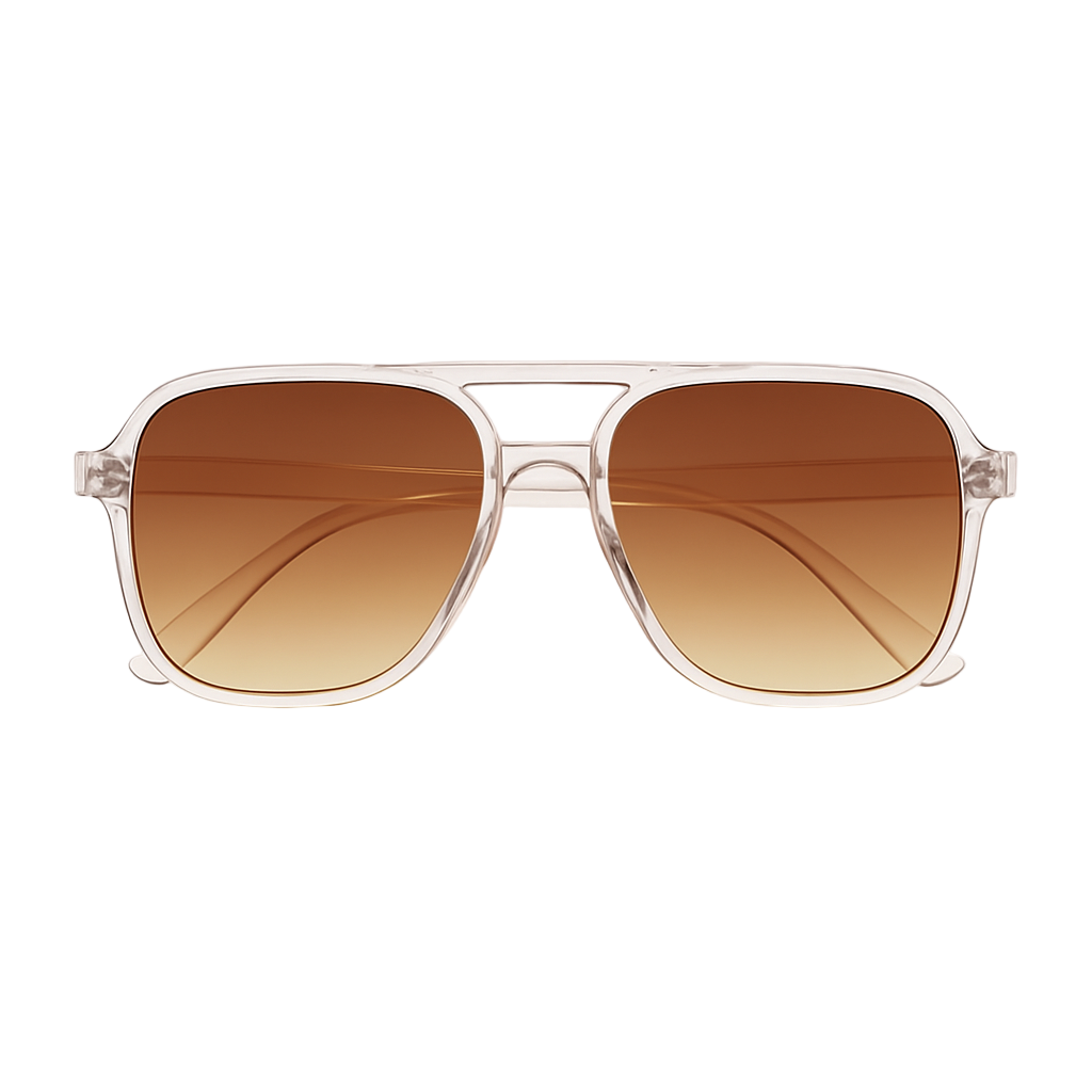 Lunettes de Soleil Marron Transparent