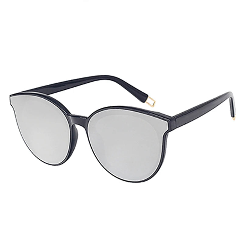 Lunettes de Soleil Miroir Femme Gris