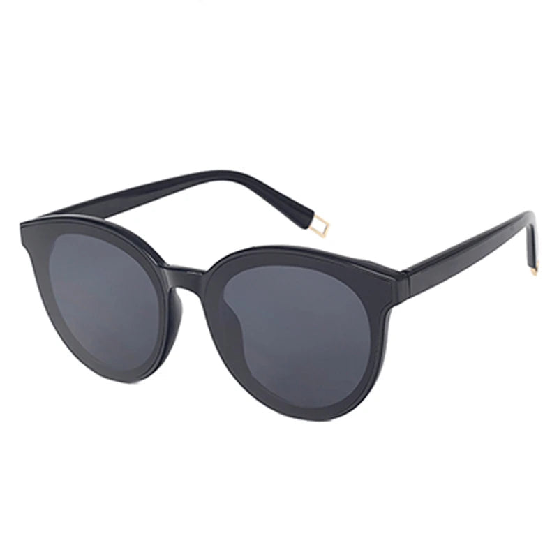 Lunettes de Soleil Miroir Femme Noir
