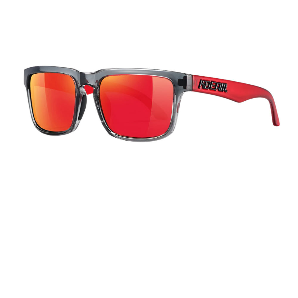 Lunettes de Soleil Miroir Rouge