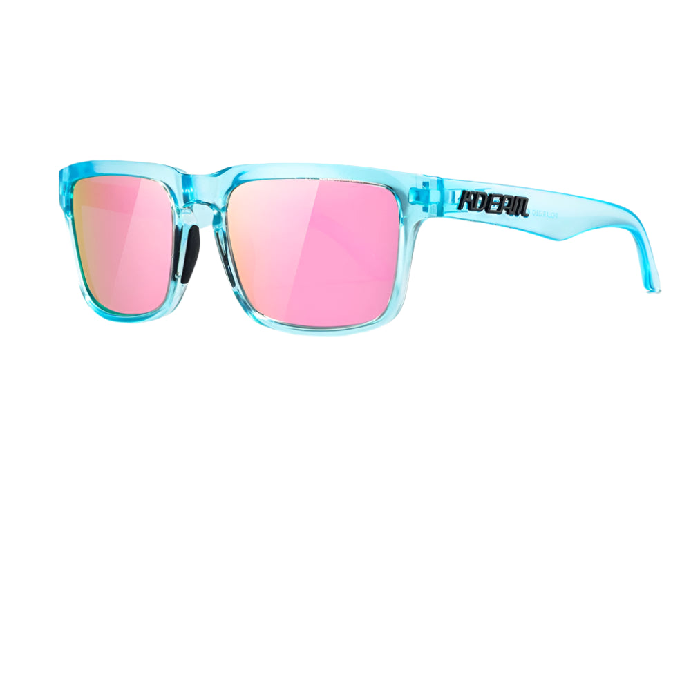 Lunettes de Soleil à Monture Transparente Rose