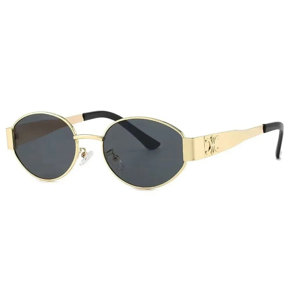 Lunettes de Soleil Ovales Rétro