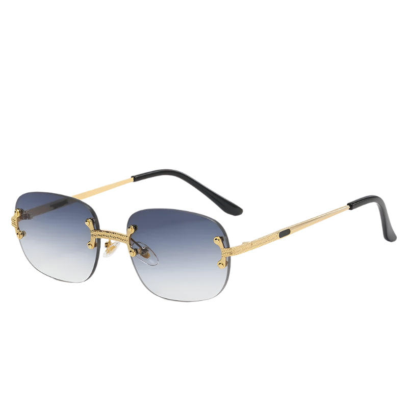 Lunettes de Soleil Ovales Sans Monture