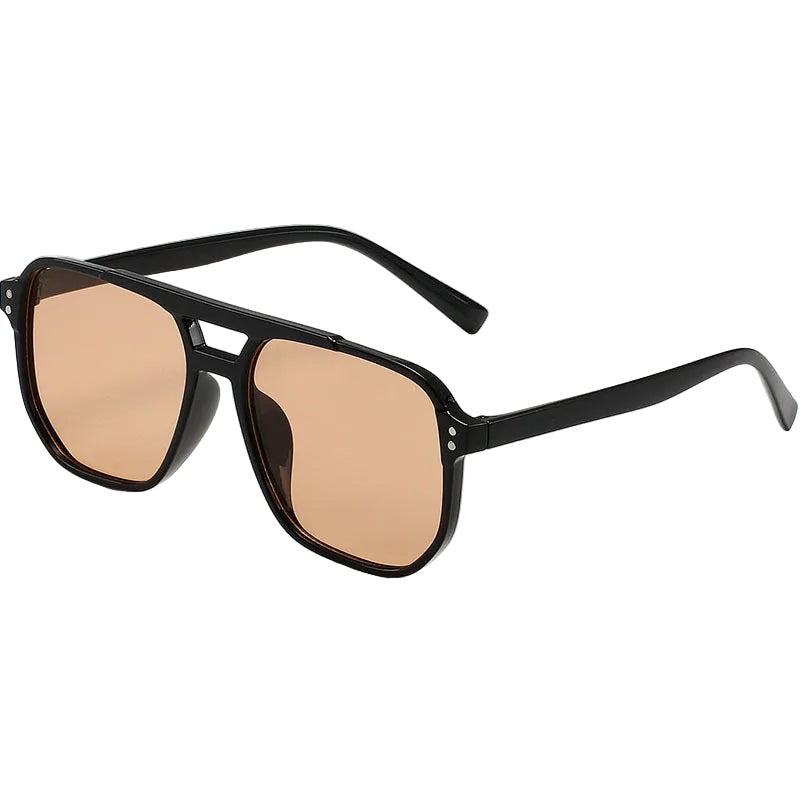 Lunettes de Soleil Oversize Femme Marron