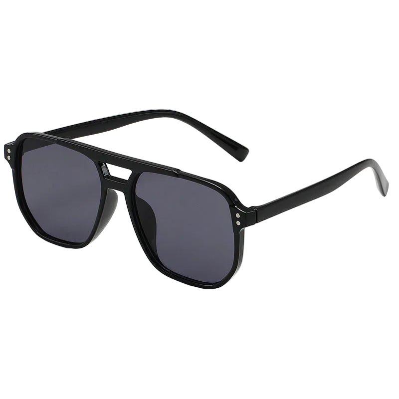 Lunettes de Soleil Oversize Femme Noir