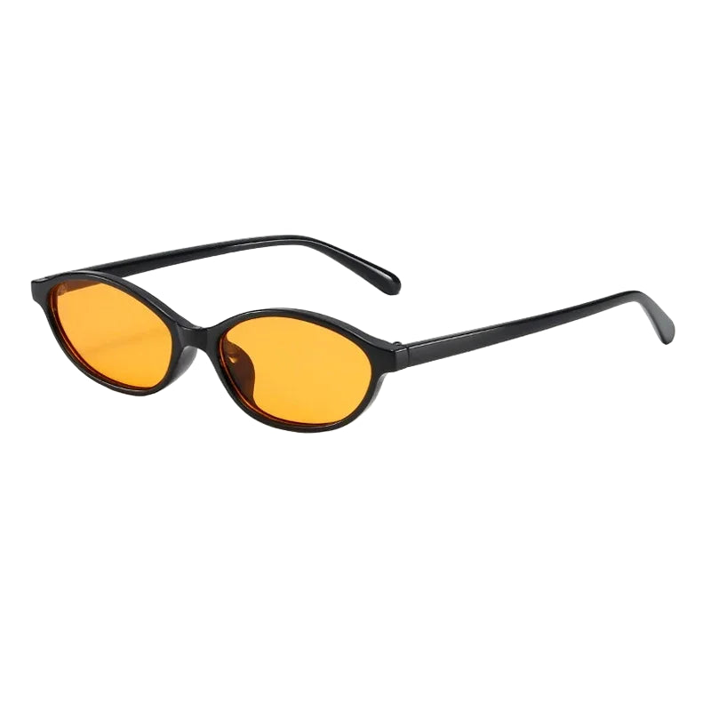 Lunettes de Soleil à Petite Monture Jaune