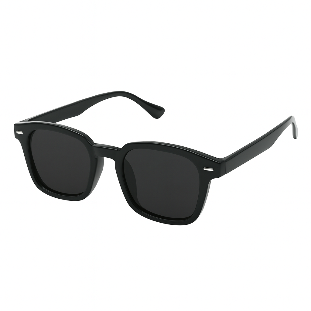 Lunettes de Soleil Rétro Streetwear Noir