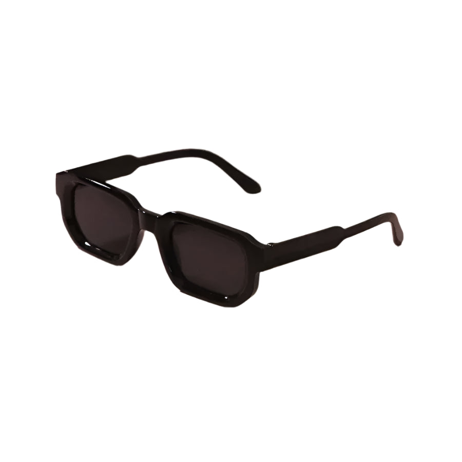 Lunettes de Soleil Rectangulaires Noir