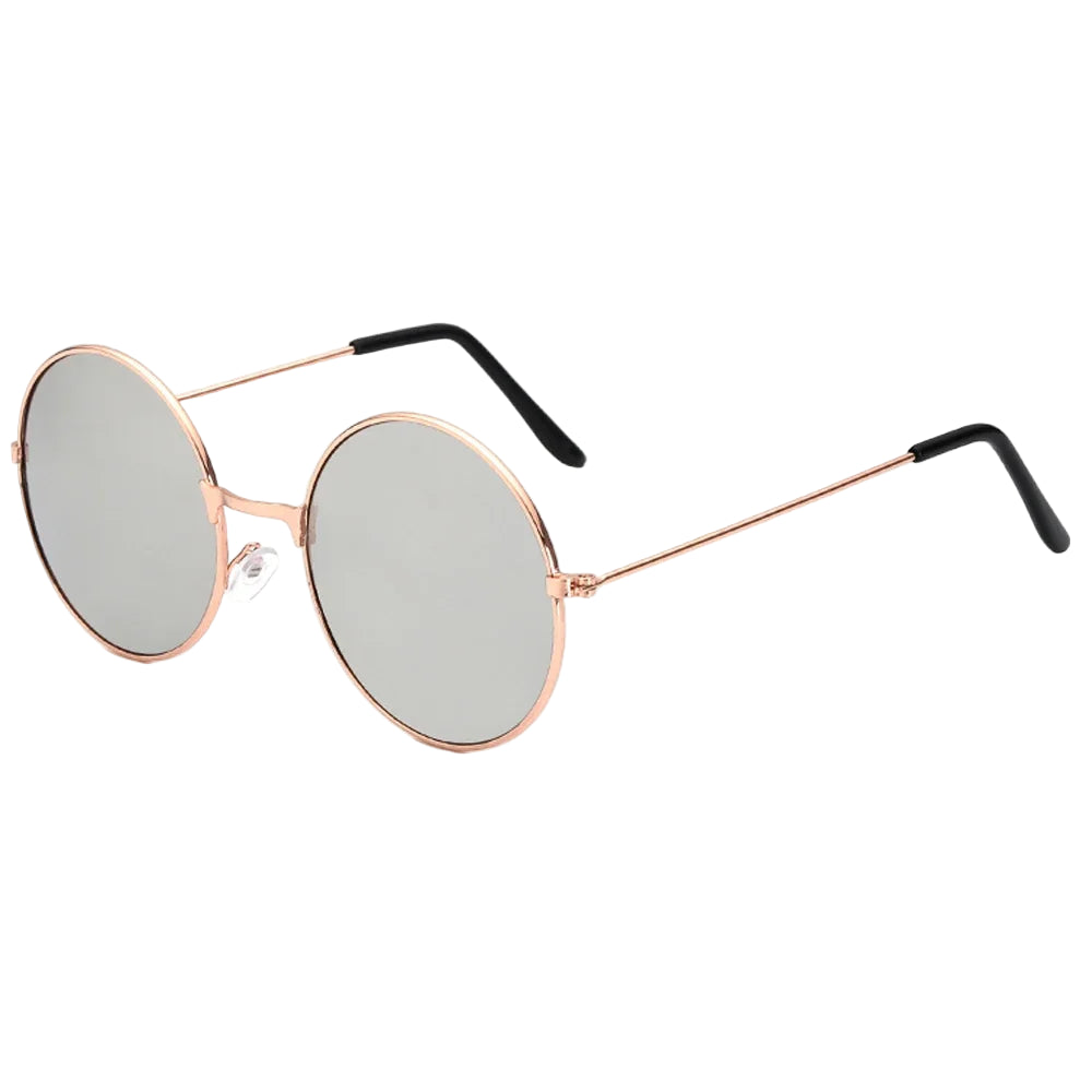 Lunettes de Soleil Rondes Miroir