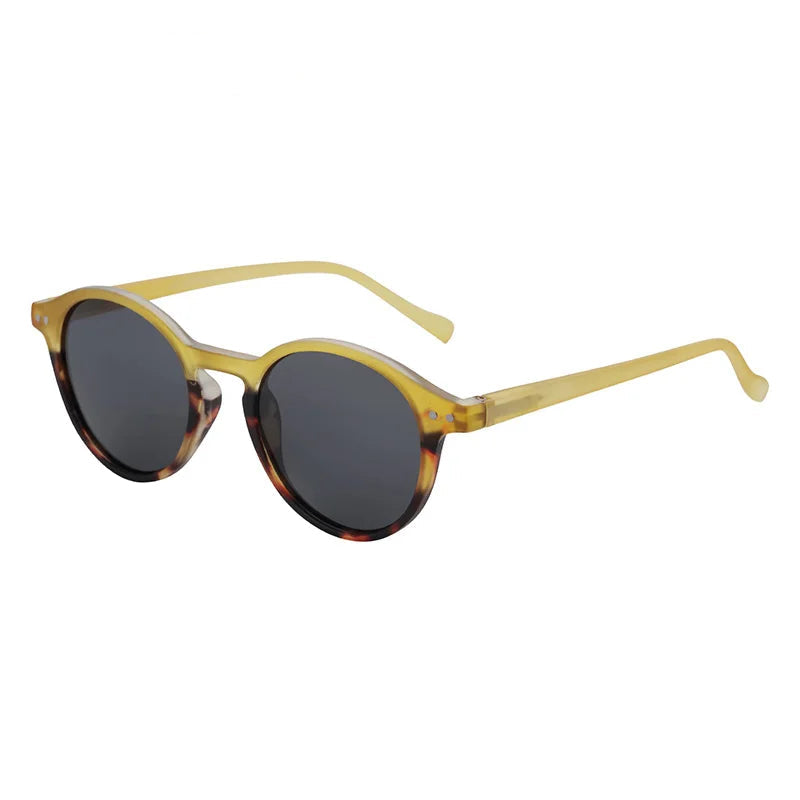 Lunettes de Soleil Rondes Rétro Polarisées Jaune