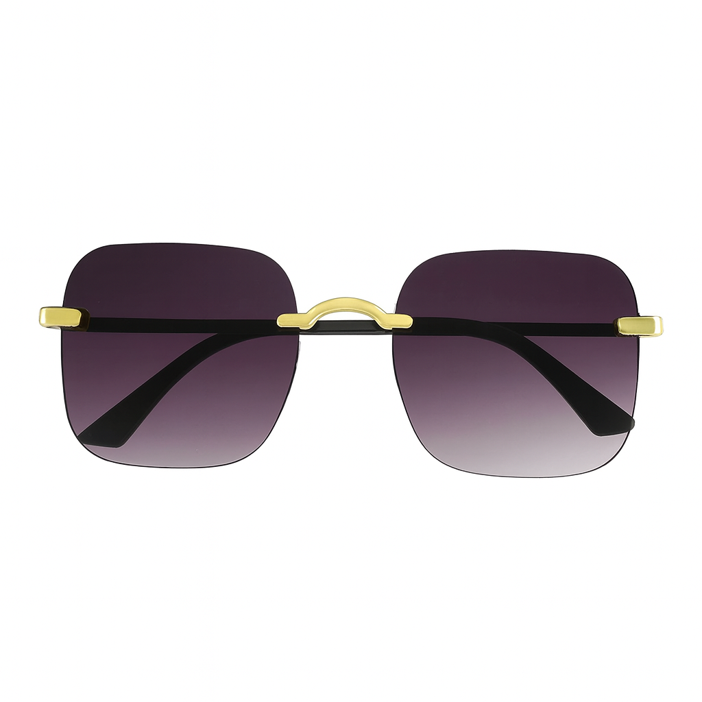 Lunettes de Soleil Sans Monture UV400 Noir