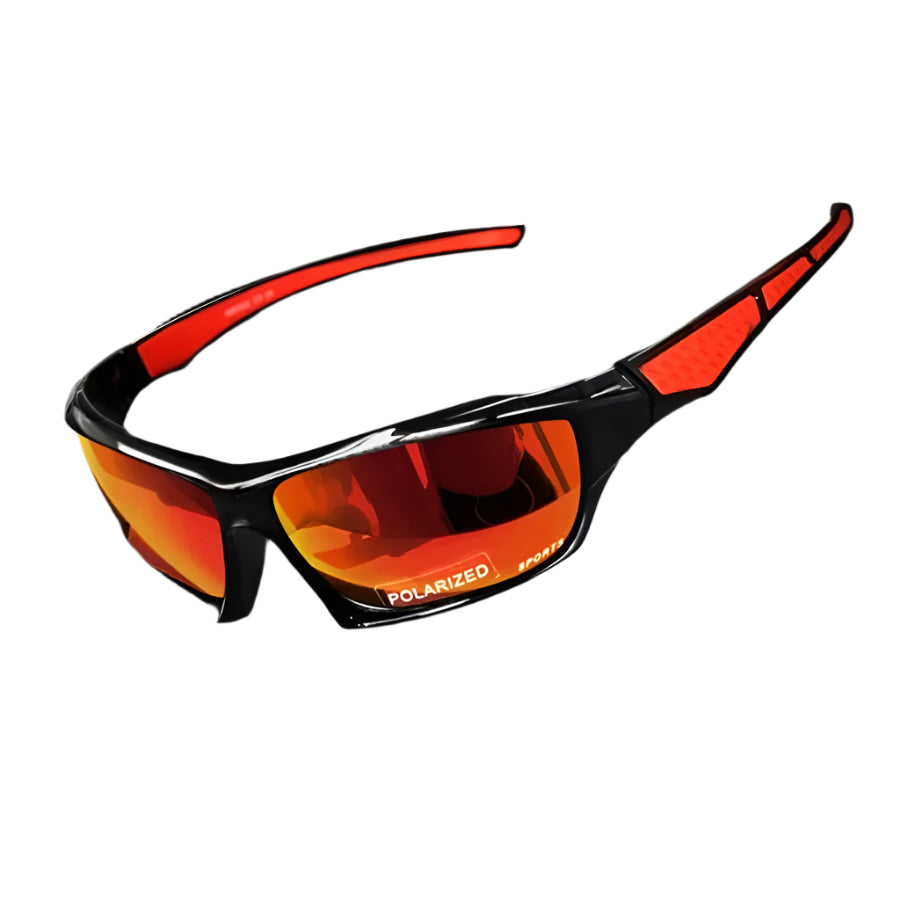Lunettes de Soleil Sportives Miroir Orange