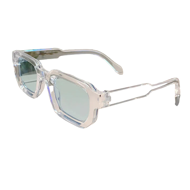 Lunettes de Soleil Transparentes Bleu