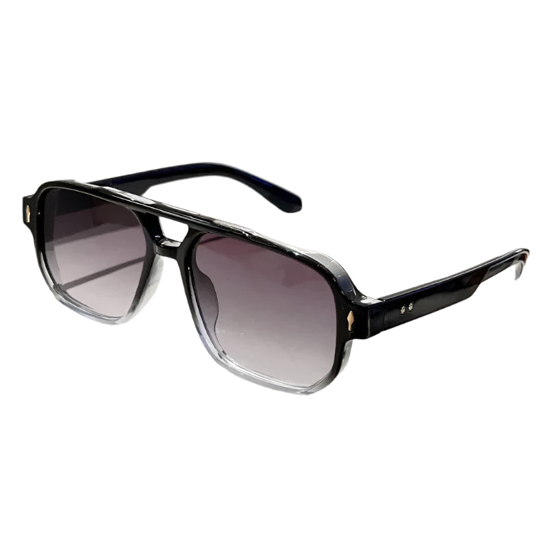 Lunettes de Soleil Vintage Dégradées Gris