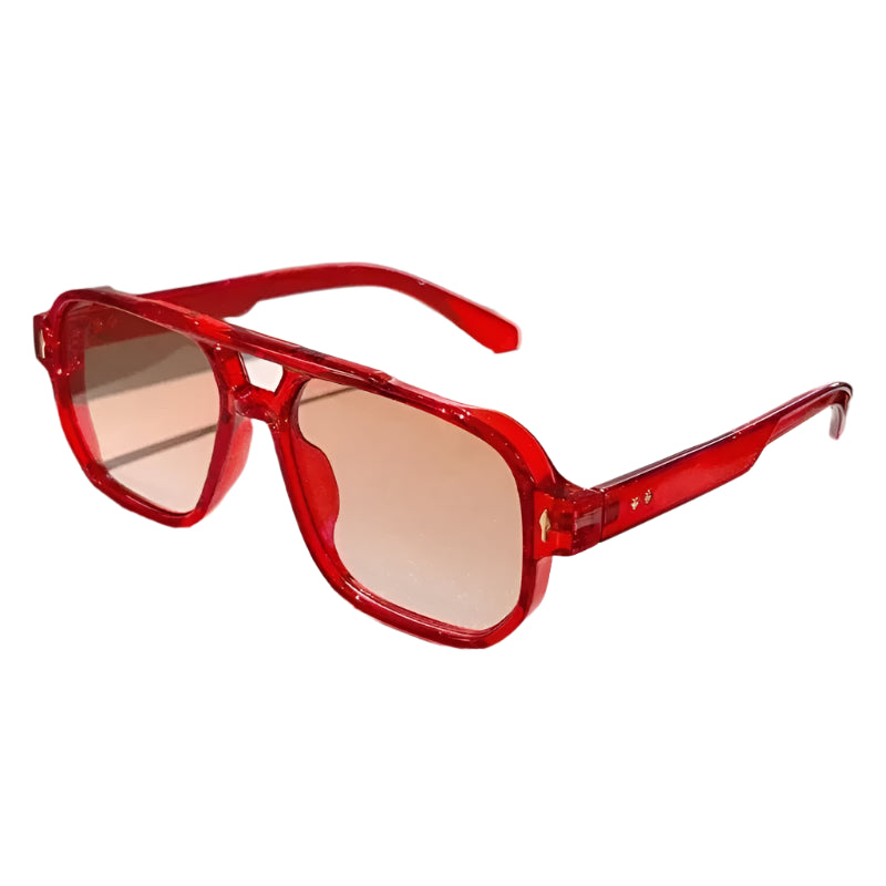 Lunettes de Soleil Vintage Rouge