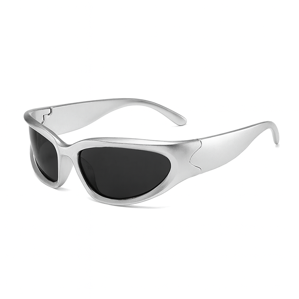 Lunettes de Soleil de Sport UV400 Gris Clair