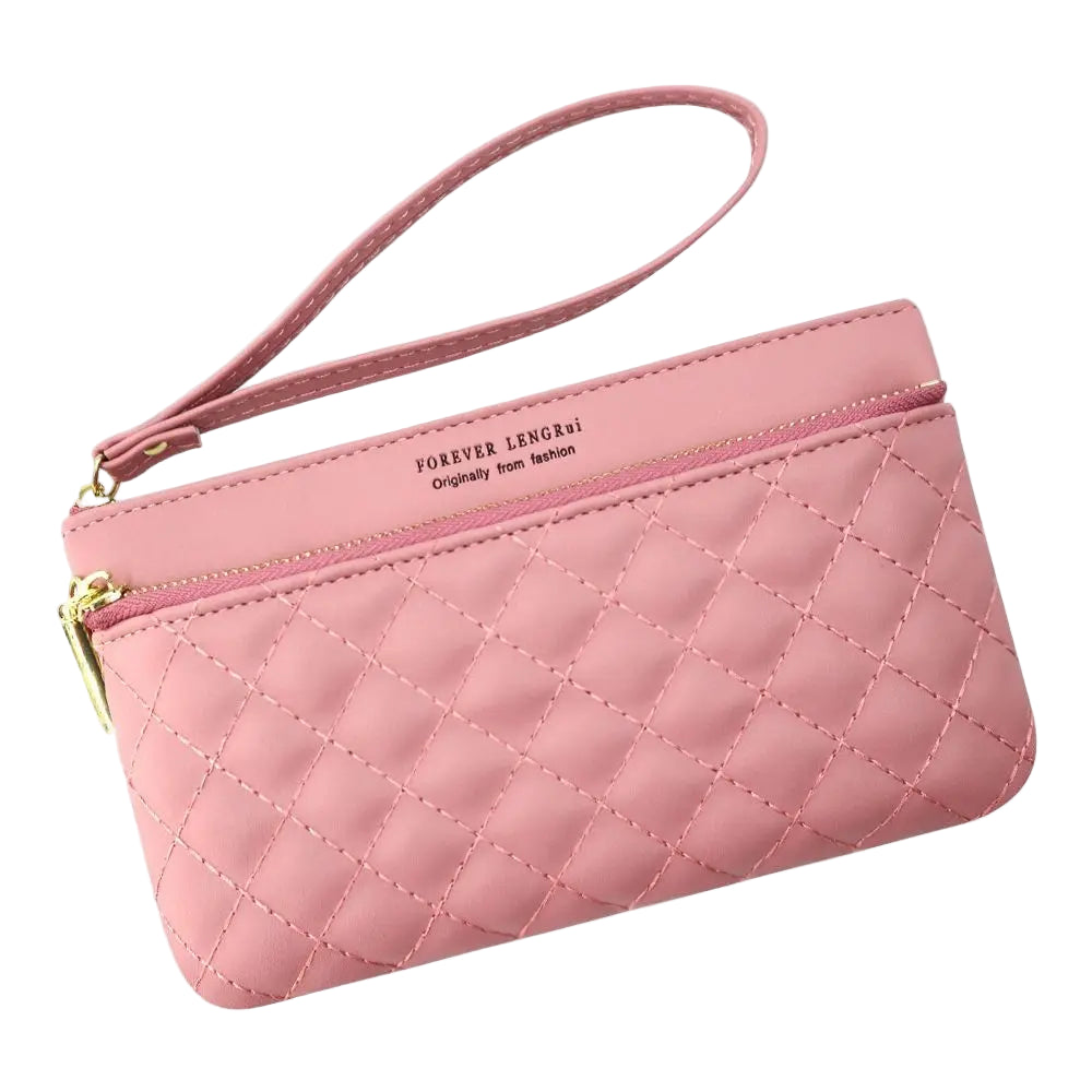Mini Pochette à Fermeture Rose