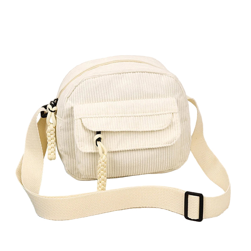 Petit Sac Bandoulière en Velours Côtelé