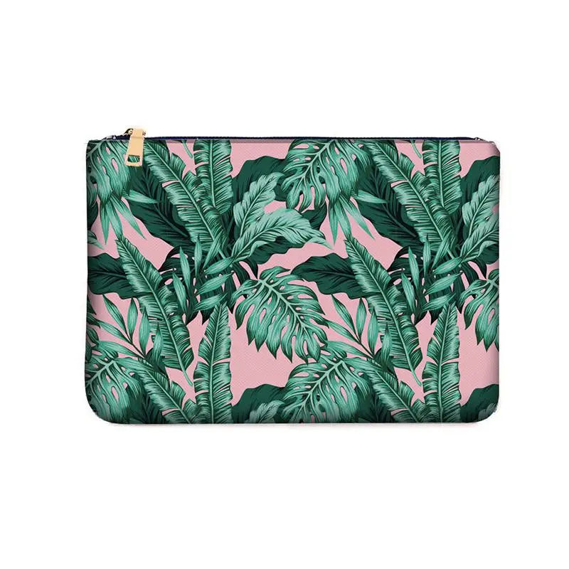 Petite Pochette à Motifs Tropicaux